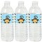 Big Dot of Happiness Blue Monkey Boy - Baby Shower or Birthday Party Water Bottle Sticker Labels - Set of 20